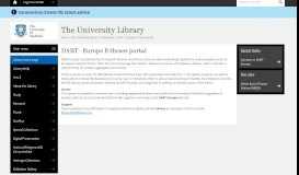 
							         DART - Europe E-theses portal - Databases - The University Library ...								  
							    