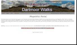 
							         Dartmoor Resource: Table of sites on Megalithic Portal								  
							    