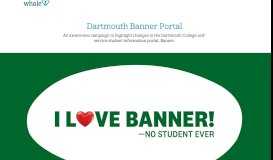 
							         Dartmouth Banner Portal - Whale Creative								  
							    