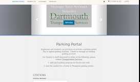 
							         Dartmouth College - Parking Portal								  
							    