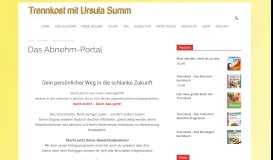 
							         Das Abnehm-Portal - Trennkost mit Ursula Summ - erfolgreich ...								  
							    