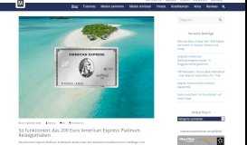 
							         Das American Express Platinum Reiseguthaben | meilenoptimieren.com								  
							    