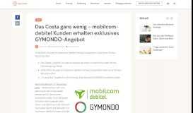 
							         Das Costa gans wenig – mobilcom-debitel Kunden erhalten ...								  
							    