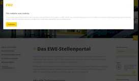 
							         Das EWE-Stellenportal | EWE AG								  
							    