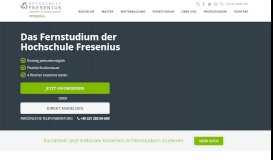 
							         Das Fernstudium der Hochschule Fresenius onlineplus								  
							    