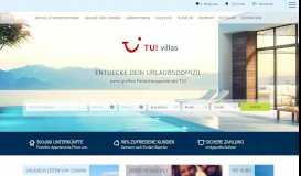 
							         Das internationale Ferienhausportal der TUI - TUIvillas.com								  
							    