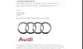 
							         Das neue Audi-Logo - Corporate Identity Portal								  
							    
