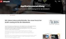 
							         Das neue Portal der ALBIS Leasing AG für die Edekabank - Infopark AG								  
							    