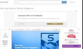 
							         Das neue Sophos Partner-Programm - PDF - Docplayer.org								  
							    
