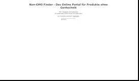 
							         Das Online Portal für Produkte ohne Gentechnik ... - Non-GMO Finder								  
							    