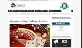 
							         Das passiert bei der Null beim Roulette | Dein Glücksspiel-Portal								  
							    