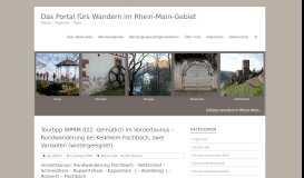 
							         Das Portal fürs Wandern im Rhein-Main-Gebiet – Touren – Regionen ...								  
							    