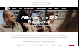 
							         Das Presseportal von ISPO - München - ISPO.com								  
							    