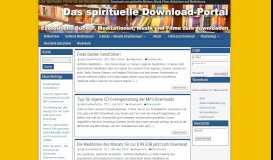 
							         Das Spirituelle Portal für ein besseres Leben - Downloads von ...								  
							    