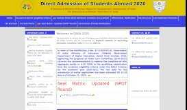 
							         DASA 2019-Direct Admission of Students Abroad								  
							    