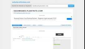 
							         dashboard.plantnite.com at WI. Plant Nite Admin Portal								  
							    