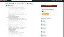 
							         Dashmesh Public School Holiday Homework | Kxodfjlaireox ...								  
							    