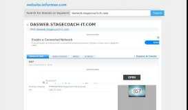 
							         dasweb.stagecoach-it.com at Website Informer. IIS7. Visit ...								  
							    