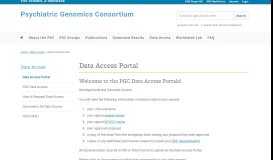 
							         Data Access Portal | Psychiatric Genomics Consortium								  
							    
