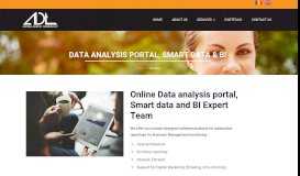 
							         Data analysis portal, Smart data & BI « ADT								  
							    