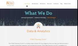 
							         Data & Analytics | Fi360								  
							    