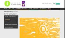 
							         Data Catalogue | AUKCAR | Asthma UK Centre for Applied Research								  
							    