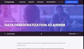 
							         Data Democratization at Airbnb - Reeport								  
							    