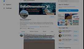 
							         Data Dimensions (@DataDimensions1) | Twitter								  
							    