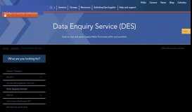 
							         Data Enquiry Service | Xoserve								  
							    