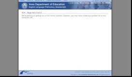 
							         Data Entry Interface Window - Iowa ELPA21 Portal								  
							    