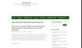 
							         data link university student portal | GHLoud.com								  
							    