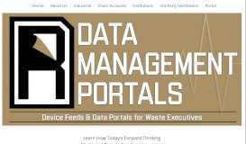 
							         Data MGMT Portal - Revelation Waste Partners								  
							    