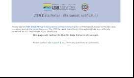 
							         Data Portal - Data Package Summary | Long Term Ecological ...								  
							    