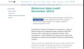 
							         Data Portal - ENTSO-e								  
							    