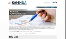 
							         Data Portal | SAMHDA								  
							    