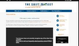 
							         Data Portal - The Shift Project								  
							    