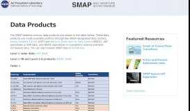 
							         Data Products | Data – SMAP								  
							    