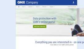 
							         Data protection with GMX's online portal								  
							    