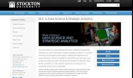 
							         Data Science & Strategic Analytics - Graduate Studies | Stockton ...								  
							    