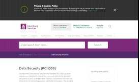 
							         Data Security (PCI DSS) - AIB Merchant Services								  
							    