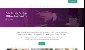 
							         Data Security Plus - AIB Merchant Services								  
							    