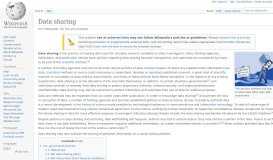 
							         Data sharing - Wikipedia								  
							    