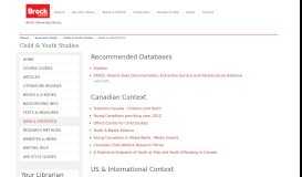 
							         DATA & STATISTICS - Child & Youth Studies - Research Guides at ...								  
							    