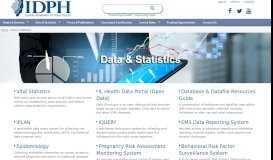 
							         Data & Statistics | IDPH - Illinois Department of Public Health								  
							    