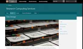 
							         Data Storage | Research Computing Services								  
							    