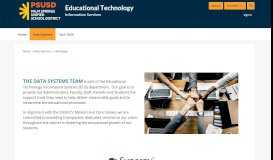 
							         Data Systems / Homepage - psusd								  
							    