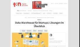 
							         Data-Warehouse für Startups: Lösungen im Überblick - t3n								  
							    