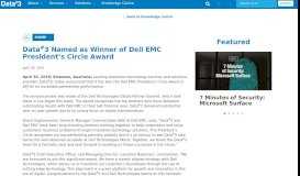 
							         Data#3 Named as Winner of Dell EMC President's Circle Award - Data ...								  
							    