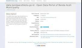 
							         data.bandaacehkota.go.id - Open Data Portal of Banda Aceh ...								  
							    