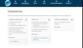 
							         Databanks | ChemSAR Portal								  
							    